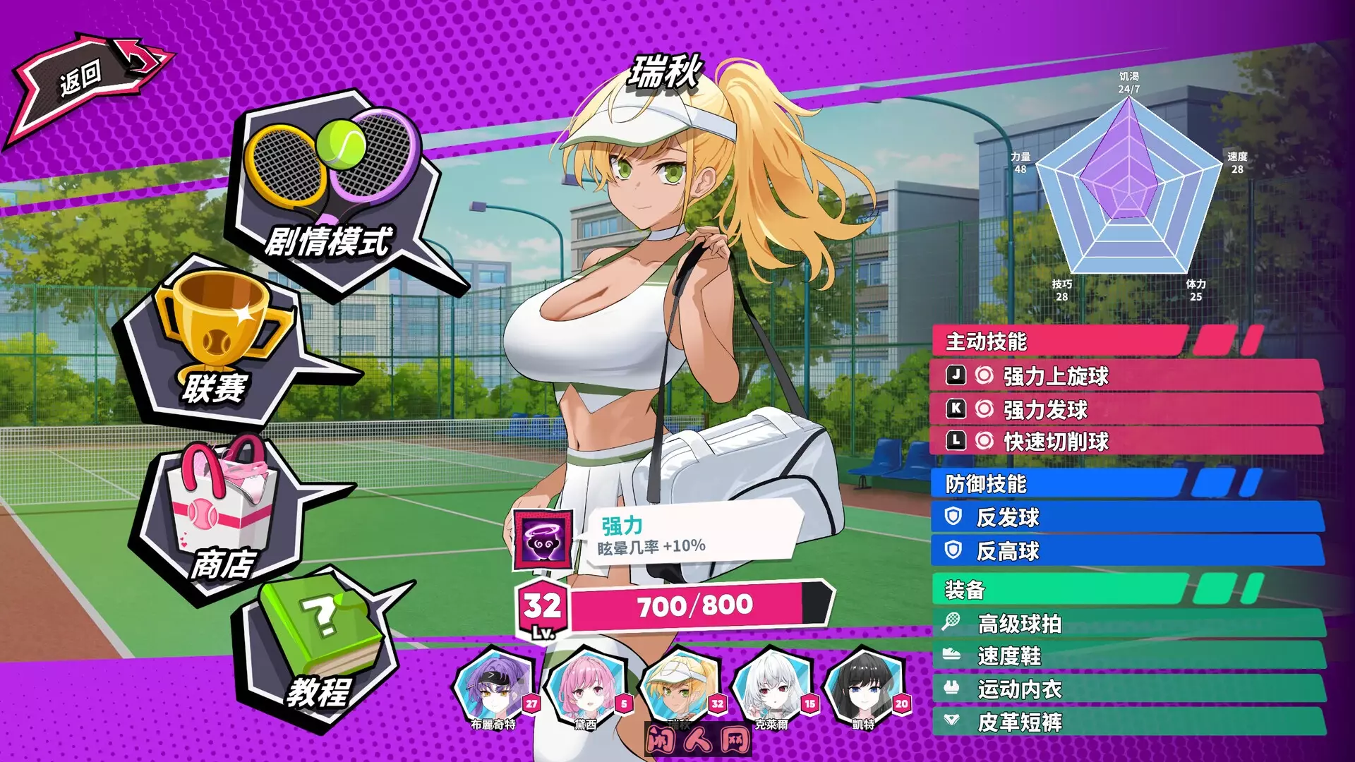 [爆款SLG/全动态]网球天使TENNIS ANGELS EX Ver1.01-May8.1520 STEAM官方中文步兵版1.60G ACG电脑端 第3张